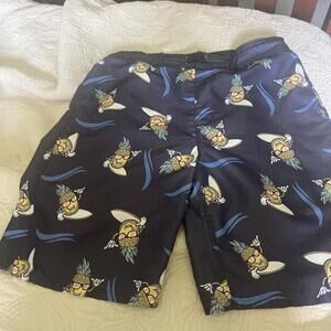 Swim Trunks Size XL 18/20 There Abouts Boys‎ Pineapple Print Board Shorts Lined